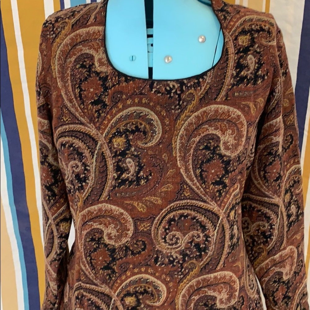 Super Cute True Vintage Hand Made Paisley Dress View 2